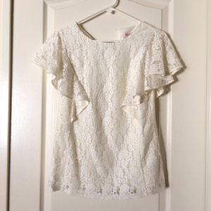 White lace blouse